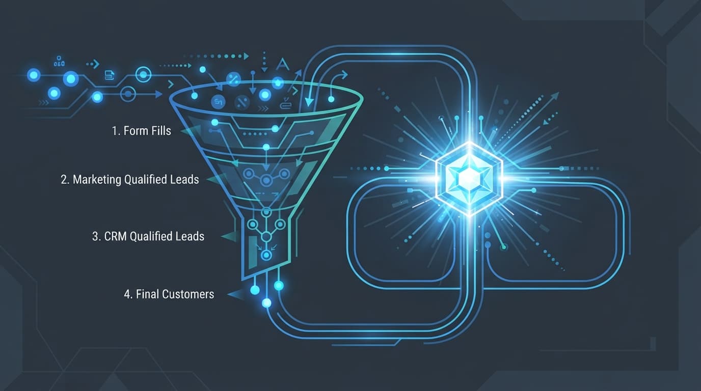 광고 데이터와 CRM 심층 펀널 전환 데이터를 연결하는 최적화 구조도