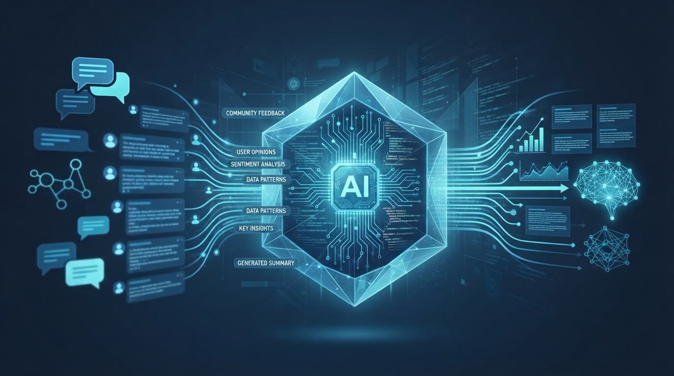 AI 검색 인용 조작 실험과 커뮤니티 스팸 차단을 나타내는 일러스트